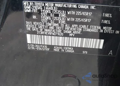 2015 Toyota Rav4 Xle из США, поврежденный, VIN 2T3RFREV8FW271620